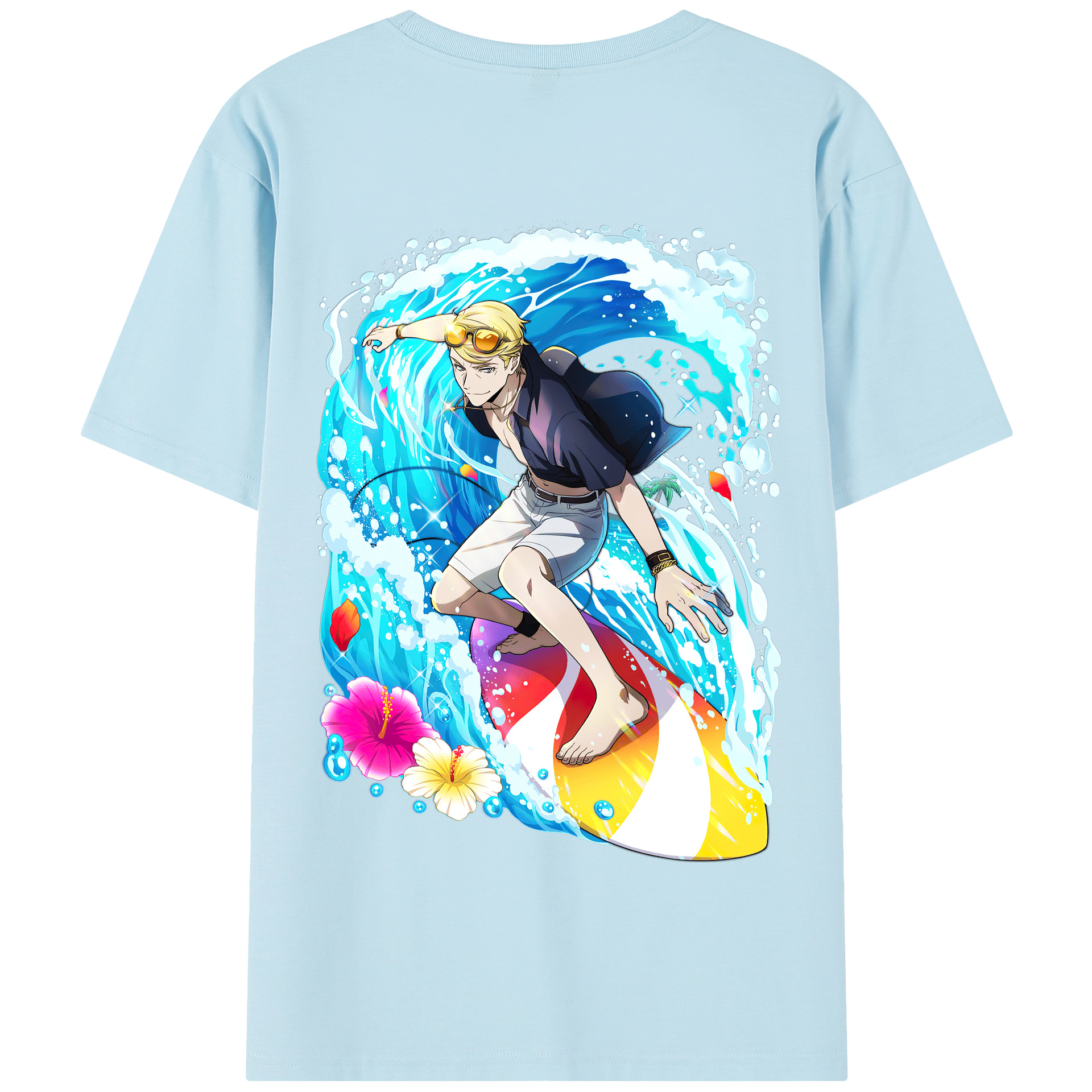 （画像用） 文豪ストレイドッグス Bungo Stray Dogs 綿100％半袖Tシャツ（背面プリント）